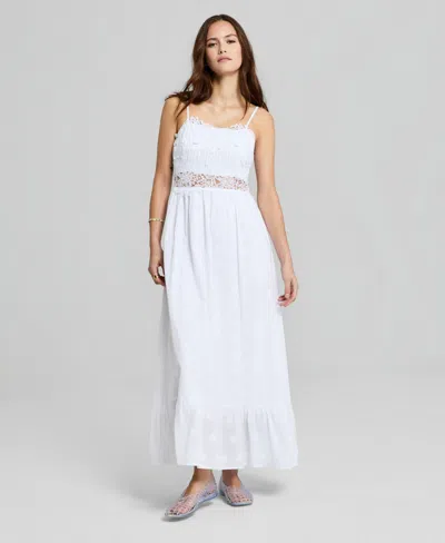 And Now This Women's Lace-trim Tank Maxi Dress, Macy's Exclusive In Multi