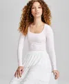 AND NOW THIS WOMEN'S LONG-SLEEVE SEAMLESS BODYSUIT, CREATED FOR MACY'S
