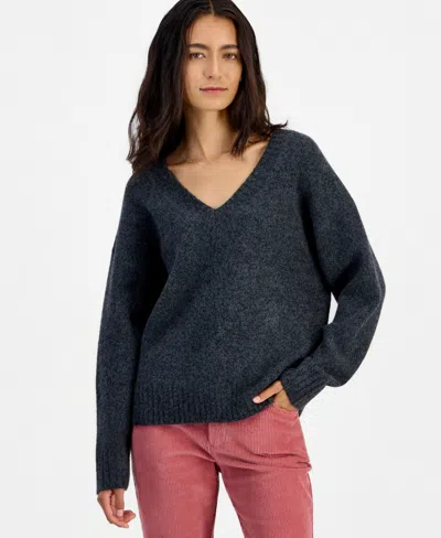 And Now This Women's Marled Long-sleeve V-neck Pullover, Macy's Exclusive In Multi