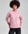 And Now This Women's Mock-neck Long-sleeve Sweater, Macy's Exclusive In Pink