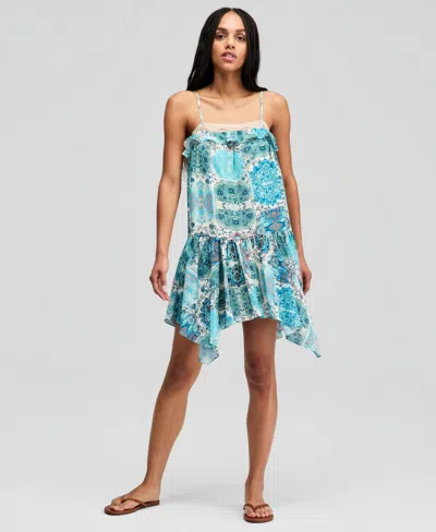 And Now This Women's Paisley Handkerchief-hem A-line Dress, Macy's Exclusive In Multi