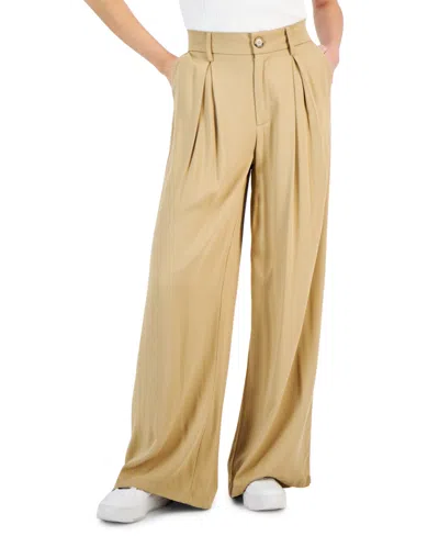 And Now This Women's Pleat-front Wide-leg Soft Pants, Regular & Petites In Hammock