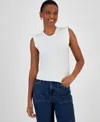 And Now This Women's Pointelle Knit Sleeveless Sweater, Created For Macy's In Calla Lily