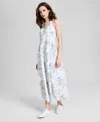 And Now This Women's Printed Halter Sweetheart-neck Dress, Exclusively At Macy's In Multi