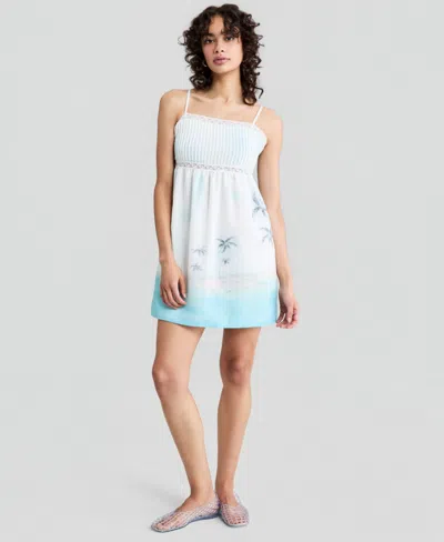 And Now This Women's Printed Minidress, Macy's Exclusive In Blue