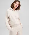 And Now This Women's Quilted Pullover Lounge Hoodie, Macy's Exclusive In Neutral