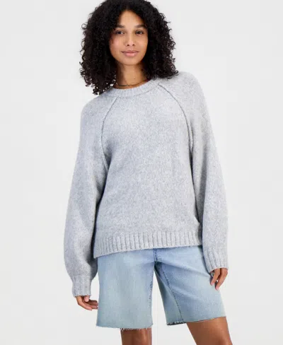 And Now This Women's Raglan Slouchy Crew Sweater, Macy's Exclusive In Casual Grey Heather