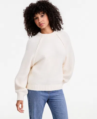 And Now This Women's Raglan Slouchy Crew Sweater, Macy's Exclusive In Palomino