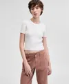 And Now This Women's Cotton Cropped Sweater Tank Top, Regular & Petites, Exclusively At Macy's In Calla Lily