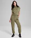 And Now This Women's Scuba Cargo Joggers, Created For Macy's In Crushed Or