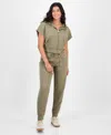 And Now This Trendy Plus Size Scuba-knit Jogger Pants, Exclusively At Macy's In Brown