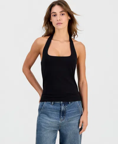 And Now This Women's Second Skin Halter Top, Macy's Exclusive In Black