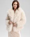 And Now This Women's Shaggy Faux-fur Jacket, Macy's Exclusive In Neutral