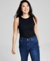 AND NOW THIS WOMEN'S SLEEVELESS RIBBED DOUBLE LAYERED BODYSUIT, CREATED FOR MACY'S