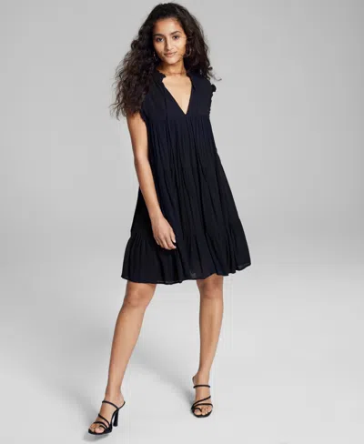 And Now This Women's Sleeveless Tiered Dress, Xxs-4x, Created For Macy's In Hibiscus B