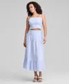 And Now This Women's Smocked Seersucker Maxi Skirt, Exclusively At Macy's