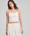And Now This Women's Smocked Seersucker Tie-strap Top, Exclusively At Macy's