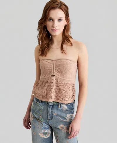 And Now This Women's Strapless Sweater Tube Top, Macy's Exclusive In Nude