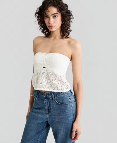 And Now This Women's Strapless Sweater Tube Top, Macy's Exclusive In White