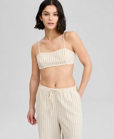 And Now This Women's Striped Bandeau Top, Macy's Exclusive In Brown