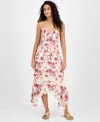 And Now This Women's Textured Scoop-neck Slip Dress, Exclusively At Macy's In Purple