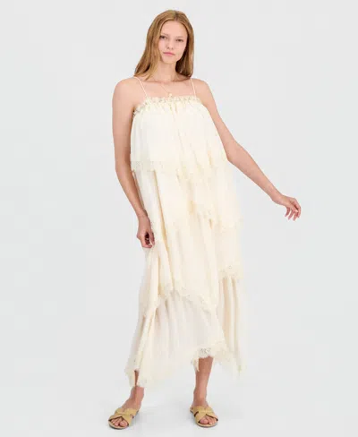 And Now This Women's Tiered Maxi Dress, Macy's Exclusive In Palomino