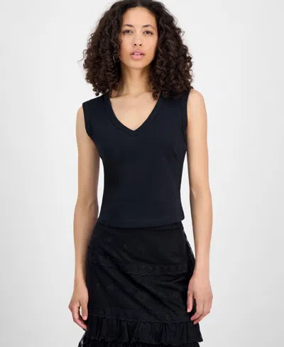 And Now This Women's V-neck Tank Top, Exclusively At Macy's In Black