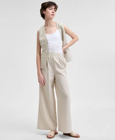 And Now This Women's Wide-leg Pull-on Pants, Exclusively At Macy's In Tan