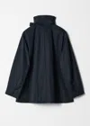 & Other Stories A-line Funnel-neck Jacket In Blue