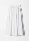 & Other Stories A-line Midi Skirt In White