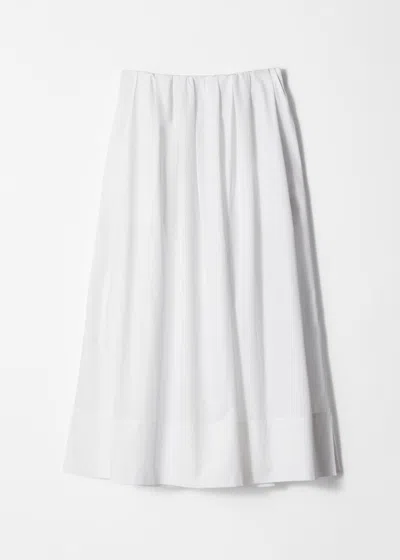 & Other Stories A-line Midi Skirt In White