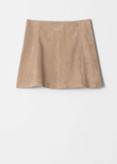 & Other Stories A-line Mini Skirt In Brown