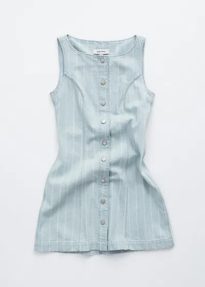 & Other Stories A-line Denim Mini Dress In Blue