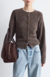 & Other Stories Alpaca & Wool Blend Cardigan In Brown