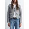 & Other Stories Alpaca & Wool Blend Cardigan In Gray