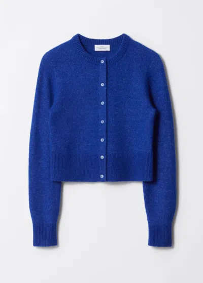 & Other Stories Alpaca-blend Knit Cardigan In Blue