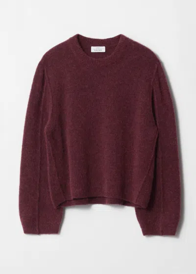 & Other Stories Alpaca-blend Knit Sweater In Red