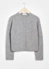 & Other Stories Alpaca-blend Knitted Cardigan In Grey