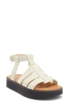 & Other Stories Ankle Strap Flatform Sandal In White