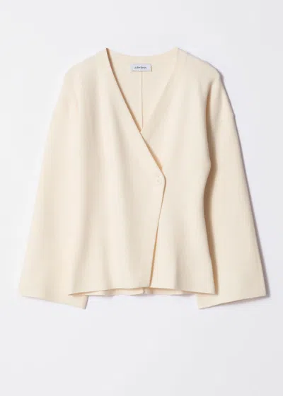 & Other Stories Asymmetric Cardigan In White