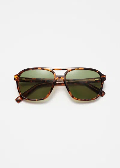 & Other Stories Aviator-frame Sunglasses In Green