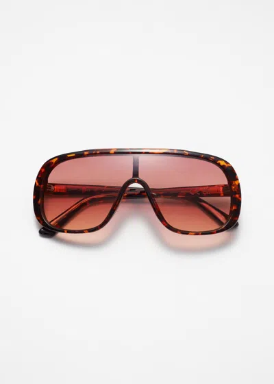 & Other Stories Aviator-style Sunglasses In Black