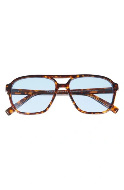 & Other Stories Aviator Sunglasses In Blue Bright