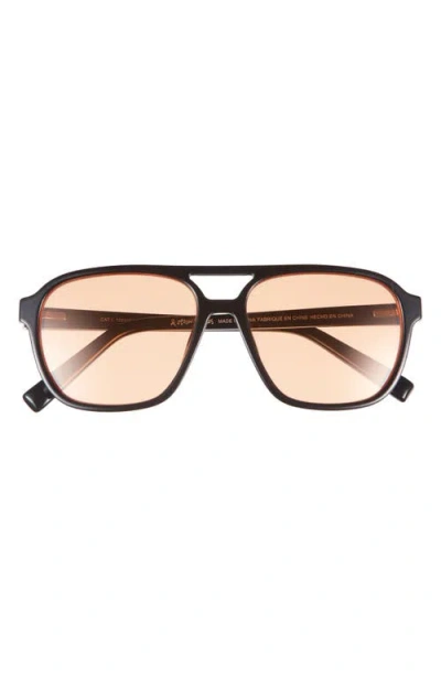 & Other Stories Aviator Sunglasses In Orange Bright