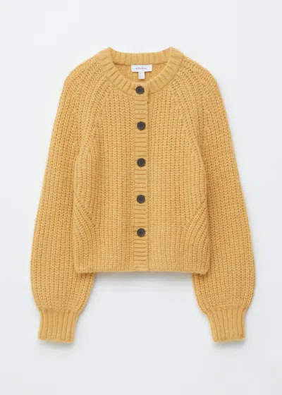 & Other Stories Balloon-sleeve Cardigan In Yellow