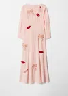 & Other Stories Bead-embroidery Maxi Dress In Orange