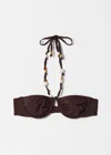 & Other Stories Beaded Balconette Bikini Top