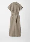 & Other Stories Belted Jumpsuit In Rust