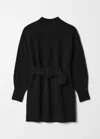 & Other Stories Belted Mini Knit Dress In Black