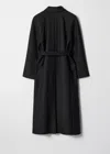 & Other Stories Belted Wool Coat In Black
